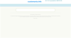 Desktop Screenshot of customania.info