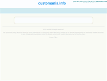 Tablet Screenshot of customania.info